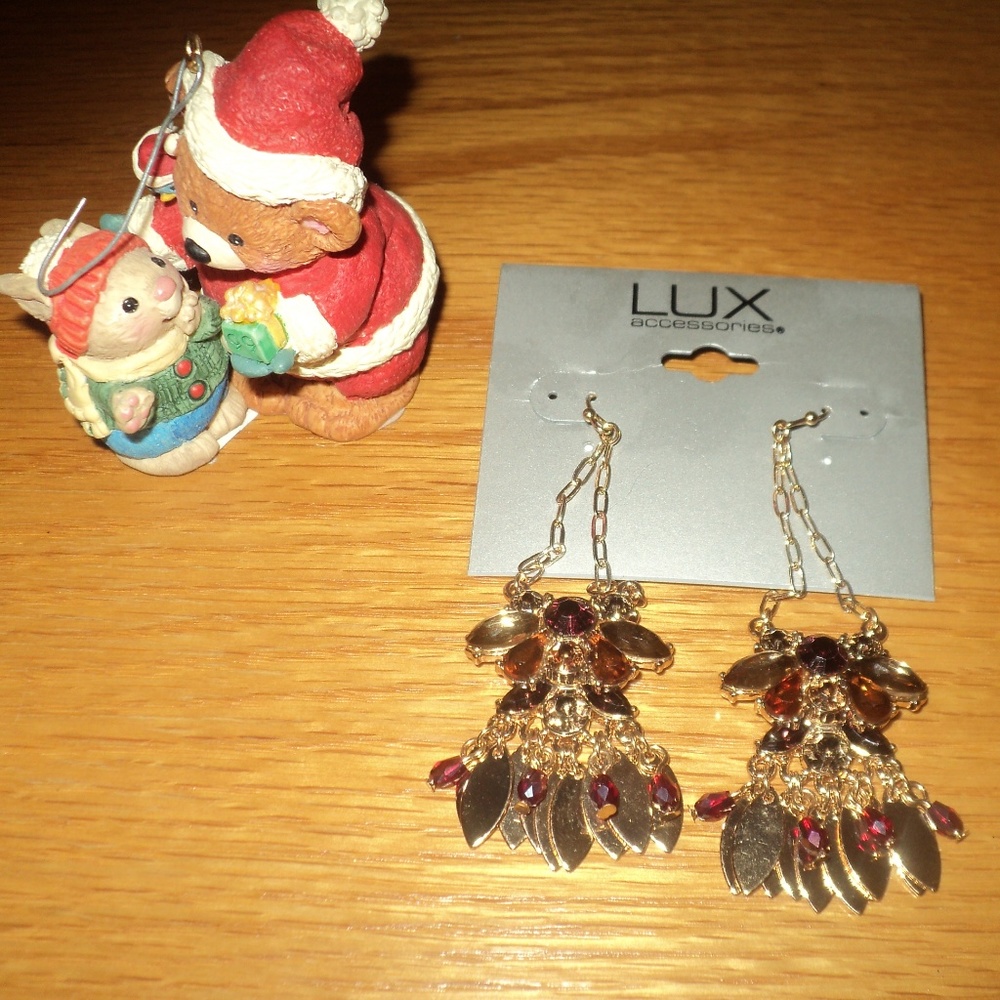 New With Tags LUX Dangle Earrings
